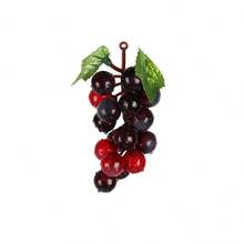 M.S MO SHI HOME FURNISHINGS 1/2/3/4/5个仿真葡萄,红、绿、黄、黑四色可选,塑料材质,逼真仿真水果,适用于家居装饰、展览装饰、厨房摆设、餐桌装饰、房间装饰、婚礼装饰、节日派对装饰、复活节、摄影道具、情人节、母亲节、生日礼物、毕业返校季房间装饰等。 - 彩色 - 查看 15