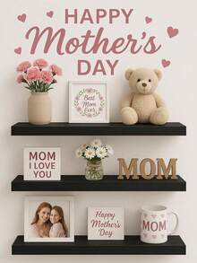 1 chiếc (kèm phụ kiện) Kệ treo tường, không cần khoan, kệ nổi treo tường cho phòng ngủ, phòng học, phòng khách, phòng tắm, nhà bếp, giá để đồ trang trí treo tường, kệ sách. - Nhiều màu - Xem 5