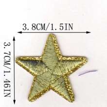 10 piezas de parches bordados con forma de estrella, adecuados para ropa, bolsos, zapatos, sombreros, decoración del hogar, con plancha - Multicolor - Ver 4