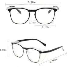 Safety Glasses Men Women Nurses Anti Fog Stylish Fashion Comfortable Goggles With Side Shields Eye Adult - màu đen - Xem 3