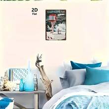 2D Flat, 1 Piece Vintage MERCURY Marine Engine Metal Tin Sign - Vintage Wall Art Decoration 20x 30cm / 8x12inch , Durable Iron Metal Sign Suitable For Garage, Bar, Cafe, Garden, Office - Unique Men's Holiday Gift, 2D Flat - 混合 - 查看 3