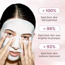 4PCS Quasi Bio-Collagen Face Mask Overnight – Hydrating Korean Sheet Mask – Niacinamide & Low Molecular Collagen – Firming & Smoothing Skincare For All Skin Types – 4 Masks - 維生素 C - 查看 3