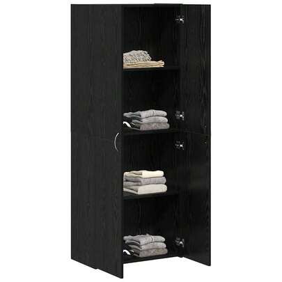 vidaXL Büroschrank mit Ablage, Schwarze Eiche, 70 x 32 x 77,5 cm