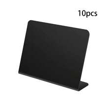 10pcs L-Shaped Mini Chalkboard Signs, Acrylic Black Board Self-Service Labels, Small Black Food Display Stand For Message Board, Wedding, Tent, Birthday Party - Multicolor - View 9