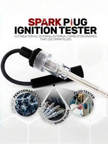 火花塞测试仪 - 点火系统诊断工具，导电金属设计，无需电源，适用于汽车、卡车和摩托车火花测试，汽车保养套件
