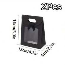 Túi quà tặng trong suốt kiểu dáng đơn giản và thời trang, có nắp gập và nơ trang trí, túi trưng bày trong suốt đựng hoa, quà tặng, thích hợp để cất giữ đồ dùng trong nhà, làm quà tặng, quà văn phòng, quà cưới, quà tặng cho bạn bè, gia đình, thầy cô, người lớn tuổi. - Nhiều màu - Xem 15