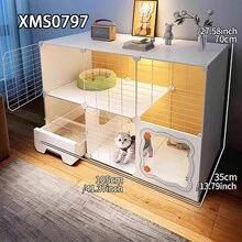 小型宠物屋带猫砂盆，适合小猫、兔子和小型犬