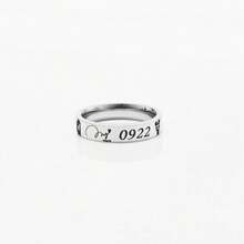 Nhẫn in hình chữ ký và biểu tượng của các thành viên Twice Nayeon, Jeong Yeon, Momo, Sana, Mina, quà tặng cho người hâm mộ, quà sinh nhật, quà tặng ngày lễ, nhẫn dành cho bạn thân (Chu vi bên trong 55mm/2.17 inch) - Nhiều màu - Xem 18