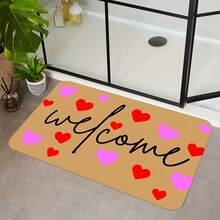 1 Piece Comfortable Soft Welcome Doormat Suitable For Outdoor/Indoor Machine Washable Viscose Material Entrance Mat Suitable For Front Door, Living Room - 24*36英寸 - 查看 1