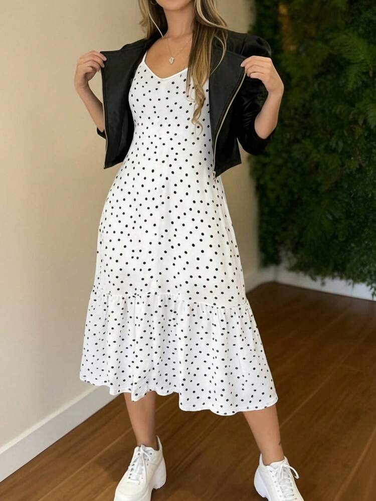 Vestido de moda ligero, transpirable, sexy, ajustado, estilizador, visualmente elegante con estampado floral versátil para mujeres, adecuado para salidas, hogar, viajes, trabajo, bodas, fiestas, playa, ropa de dormir - Blanco - Añade 2