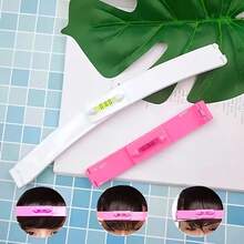 2件套DIY刘海修剪尺，专业理发套装，DIY直刘海修剪工具，刘海夹+发梢夹，无异味ABS塑料，居家旅行美发造型工具 - 彩色 - 查看 3