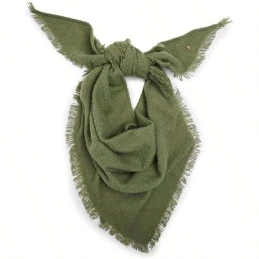 Anne Klein Boucle Triangle Scarf Bufanda triangular Mujer(Talla Única Verde -Oliva) - Multicolor - Ver 1