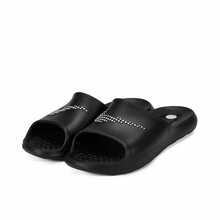 Nike Victori One 女士休闲舒适拖鞋，纯色百搭一脚蹬 - 黑色 - 查看 4