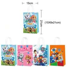 12 Túi Quà Paw Patrol - Gói nhiều túi tiết kiệm, bền và chống mài mòn, màu sắc kẹo ngọt bắt mắt | Túi giấy Kraft đựng kẹo/bánh quy/đồ ăn vặt trang trí tiệc sinh nhật | Quà tặng và đồ dùng tiệc tùng - Nhiều màu - Xem 3
