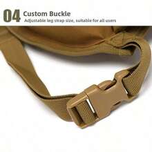 Canvas Waist Bag Fanny Pack Racing Drop Leg Bag Motorcycle Grey Camouflage - Multicolor - View 11