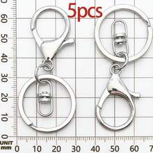 5/50pcs Zinc Alloy Swivel Rings Lobster Claw Clasps Swivel Snap Hook For DIY Keychain Keyring Jewelry Craft Making Backpack Lanyard Hanging - Antique Silver - View 23