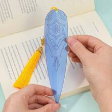 K-POP Witch Hunter Anime Theme Acrylic Bookmarks With Tassel - 15cm Sword-Shaped And Decorative Bookmarks, Decorative Reading Accessories With Chinese Knot Tassel, Perfect For Birthday, Christmas, Halloween Gifts And Book Lovers Collection - Multicolor - View 10