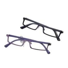 Pure And Alluring Red Semi-Rimless Glasses Frame, Y2K Style, High-End, Sophisticated, Anime-Inspired, Lensless Frame For Eye Decoration. - 粉色 - 查看 5