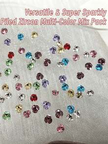 20Pcs/Bag Nails Charms 3mm Pile Rhinestones Alloy 3D DIY Nail Art Jewelry Diamonds Decoration - Multicolor - View 1