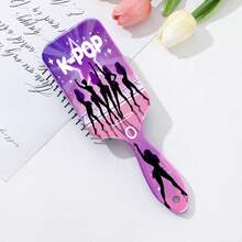 Bestselling K-Pop Girl Group Element Printed Air Cushion Hair Brush, Witch Hunter Massage Scalp Smoothing Hair Brush, Hairstyling Comb, Valentine's Day Gift
