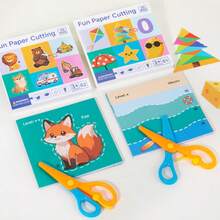 Preschool Children's Cut-And-Paste Educational Drawing Book Matching Children's Art Inspiration Toy - Multicolor - View 5