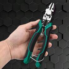 1把多功能剥线钳，工业级尖嘴钳，斜口钳，钢丝剪钳，铬钒钢耐用剥线钳，压接、切割、剥线、绕线多功能钳，适用于家居装修和电气工程