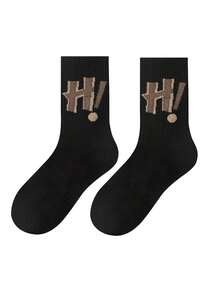 1双装，10双装，男款，女款，黑色，白色，篮球袜，运动袜，跑步袜，时尚，创新纯色情侣袜，夏季，防臭袜，休闲中筒袜，春秋四季通用袜，舒适，吸汗，青少年，学生，日常袜 - 彩色 - 查看 16