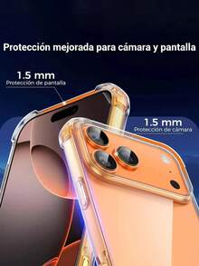 Transparent Acrylic Shockproof Phone Case, Compatible With IPhone 17/17 Pro/17 Pro Max/17 Air/16/15/14/13 Pro Max, Transparent Frame Hard Back Cover - Transparent 1 - View 4