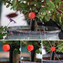 75pcs DIY Water-Saving Garden Automatic Watering System, Automatic Micro Drip Irrigation Kit, Adjustable Nozzle, Efficient Water-Saving Drip Irrigation, Suitable For Gardens, Lawns, Greenhouses, Terraces, Flower Beds, Hanging Baskets(20m) - Multicolor - View 3