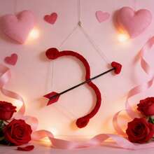 1 Set Romantic Cupid Angel Costume Accessories, Perfect For Female Cupid Role Play, Exquisite Quality, Suitable For Danielle Valentine, My Bloody Valentine, Blue Valentine, Reckless Veronica Valentine's Day Decor, Romantic Decor, Special Night, Anniversary Decor, Valentine's Day Party Supplies, Valentine's Day Costume Accessories, Unisex Valentine's Day Singles Party Costume Props, Valentine's Day Gift - Multicolor - View 1