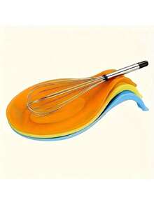 1pc/3pcs Set Spoon Holder, Easy To Clean Insulated Spoon Rest, Kitchen Supplies, Ideal Gift For Elders - Multicolor - View 1