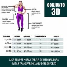 Conjuntinho Fitness de Academia Calça Leg cós em V + Top Nadador 3D - Pink - Visão 7
