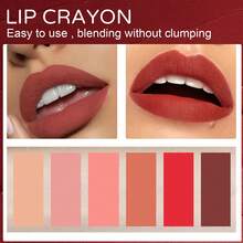 Juego de delineadores de labios mate de 6 colores: acabado mate natural, duradero y a prueba de manchas. - Multicolor - Ver 3