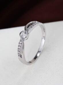 1pc Minimalist Luxury Dual-Track Wrapped Design Everyday Versatile Ring Accessory - Ring - View 13