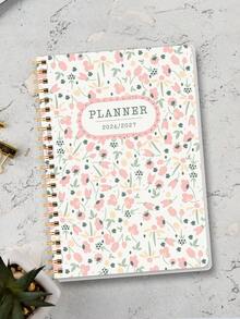 BUBU 2026-2027 年月度计划本，A5 螺旋装订，包含月度/周计划笔记本、日历、笔记栏、待办事项清单，办公用品，学习用品，2026 年新年礼物 - 彩色 - 查看 9