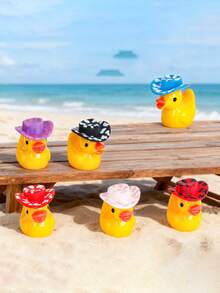 Bộ 5/15/30/45/60 tượng vịt mini 3D bằng nhựa màu đặc, thích hợp trang trí cảnh quan nước, phụ kiện sân vườn, đồ thủ công mỹ nghệ bằng nhựa, đồ trang trí vịt nhỏ tự làm, đồ trang trí vịt 3D. - Nhiều màu - Xem 3