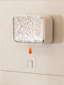 1个双层塑料皂碟，冰川图案设计，壁挂式浴室收纳盒，适用于放置肥皂、沐浴露和其他浴室用品 - 彩色 - 查看 8