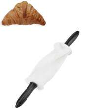 Coupe-croissants, rouleur à pâte à croissants, couteau à croissants, trancheuse à croissants avec manche, pâte parfaitement façonnée pour des croissants maison en quelques minutes, 36,4 x 6,5 cm - Blanc - Voir 1