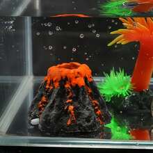 1. Volcano Shaped Aquarium Air Pump With Volcano Eruption Bubble System - ABS Plastic Oxygen Pump And Rock Air Stone, Suitable For Fish Tank, Compatible With Air Pump, Suitable For Freshwater/Saltwater Aquarium, Easy Installation (Fits Most Air Pumps) - A - View 4
