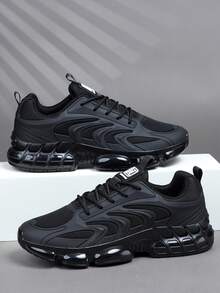 男士低帮运动鞋、休闲鞋、跑步鞋、慢跑鞋、步行鞋、日常时尚鞋履、网球鞋、街头服饰 - 黑色 - 查看 5