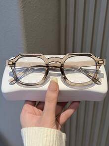 1 副复古小方框时尚阅读/电脑/游戏眼镜，无度数，适合男士/女士日常使用 - 彩色 - 查看 13