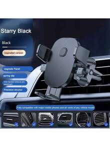 1pc Car Dashboard Phone Holder, New Suction Cup Style, Compact & Convenient, Gravity Stable Dashboard Navigation Holder - Air Outlet - View 4