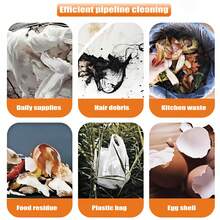 One-Piece - Multi-Functional Sink And Toilet Plunger, Hair And Waste Removal Expert, Bathroom And Kitchen Drain Cleaner, Pipe Plunger Accessories - Easy To Use, Space-Saving Design - Multicolor - View 5