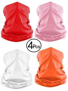 4 件装夏季防紫外线降温颈套拉法帽鳄鱼面罩，防紫外线透气面罩颈部遮盖物，男女通用，防晒降温围巾鳄鱼面罩，男女通用，防晒防风面罩