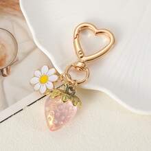 向日葵、草莓、心形钥匙扣、DIY饰品、项链、包包、吊坠和配饰 - 彩色 - 查看 14