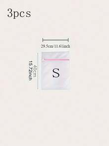 1/3/4个装加厚涤纶网布洗衣袋,带拉链封口 - 适用于精致衣物、内衣、衣服 - 可机洗,适配标准洗衣机,设计紧凑,结构坚固,保护衣物,精致面料洗衣袋 - 彩色 - 查看 15