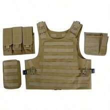 Military Tactical Vest Air Soft Paintball Molle Plate Carrier Combat Game Vest