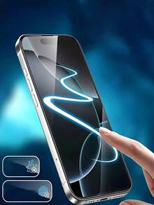 2pcs Full Screen Tempered Glass Screen Protector, Fully Protect The Screen, Compatible With IPhone 17/17Pro/17ProMax/16/16ProMax/16Pro/15/15ProMax/14/13/12/11/ProMax/XS/X/XR, Clear Protective Film, Waterproof, Shockproof, Anti-Fall, Anti-Scratch, Anti-Fingerprint Screen Protection Essentials, Applicable To Daily Shield, Office, Home Daily Shield Office Home Phone Screen Protector Phone Accessories Scratch Resistant - Clear - View 7