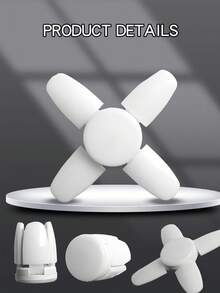 Składana żarówka LED E27 z łopatkami wentylatora, światło z timerem, AC85-265 V, 28 W, żarówka LED o wysokiej jasności, odpowiednia do domowych lamp sufitowych, miniaturowych lamp składanych, lamp wiszących i innego małego oświetlenia wewnętrznego - Biały - Zobacz 4