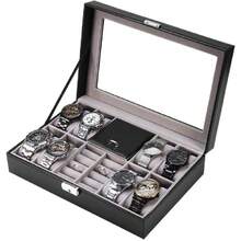 Watch Box, Watch Display Case, Multifunctional Watch Display Case, Jewelry Storage Box For Rings, Organizer, 38186411 - Lime Green - View 1